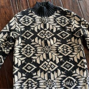 Ralph Lauren hand knit wool turtleneck sweater M